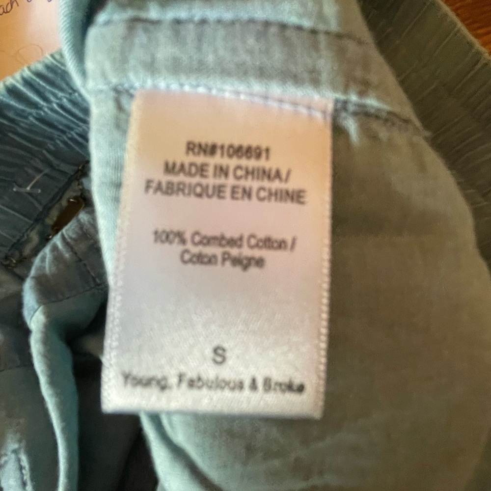 Young Fabulous & Broke blue tencel joggers - Picture 6 of 6